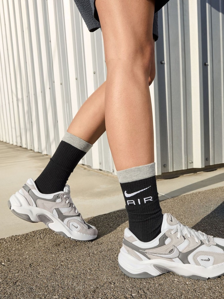 Nike Grey/White AL8 Trainers - Image 1 of 12