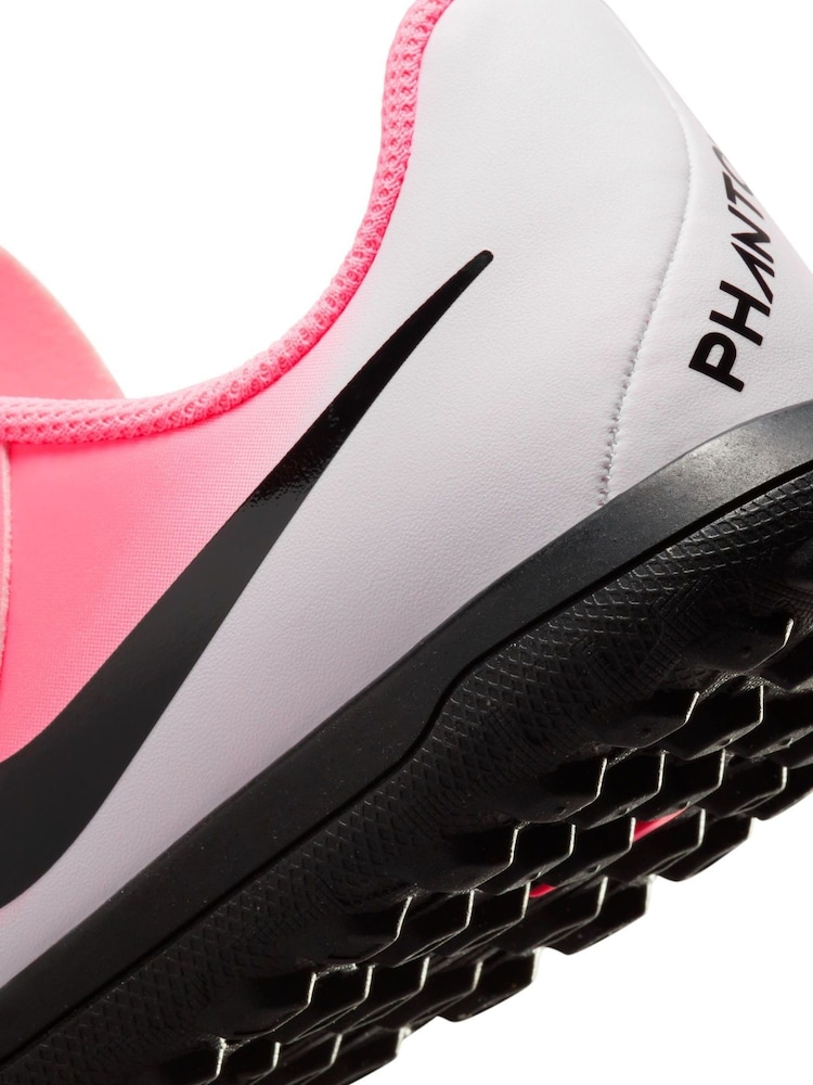 Nike Pink/Black Kids Phantom Club Turf Football Boots - Image 11 of 11