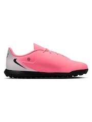 Nike Pink/Black Kids Phantom Club Turf Football Boots - Image 6 of 11