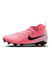 Nike Pink/Black Kids Phantom Luna Academy Mulit Ground Football Boots - Image 4 of 11