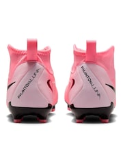 Nike Pink/Black Kids Phantom Luna Academy Mulit Ground Football Boots - Image 6 of 11
