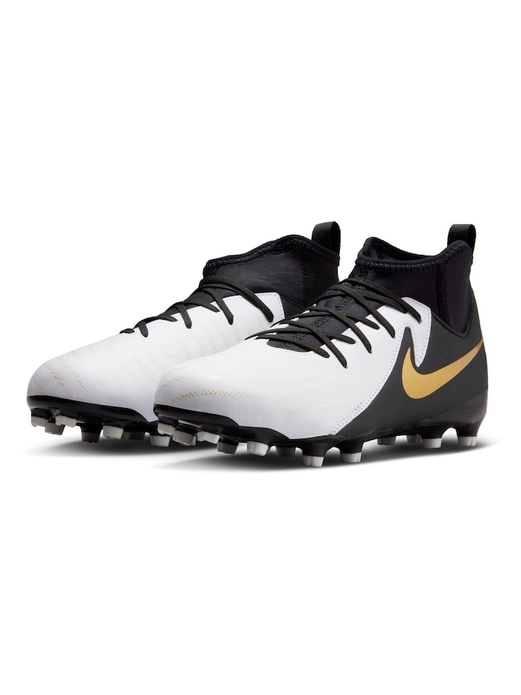 Nike White Kids Phantom Luna Academy Mulit Ground Football Boots - Image 2 of 11