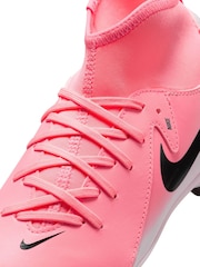 Nike Pink/Black Kids Phantom Luna Club Multi Ground Football Boots - Image 10 of 12