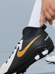 Nike White Kids Phantom Luna Club Multi Ground Football Boots - Image 4 of 15