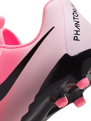 Розовый/Черный - детские футбольные ботинки Nike Phantom Academy Multi Ground - Image 10 of 11