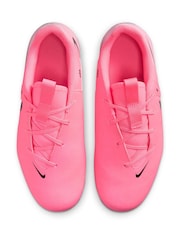 Розовый/Черный - детские футбольные ботинки Nike Phantom Academy Multi Ground - Image 11 of 11