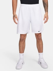 Nike White 9 Inch Court Victory Dri-FIT 9 inch Tennis Shorts - Image 1 of 8