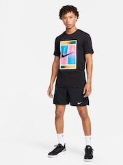 Nike Black 7 Inch Court Victory Dri-FIT 9 inch Tennis Shorts - Image 2 of 8
