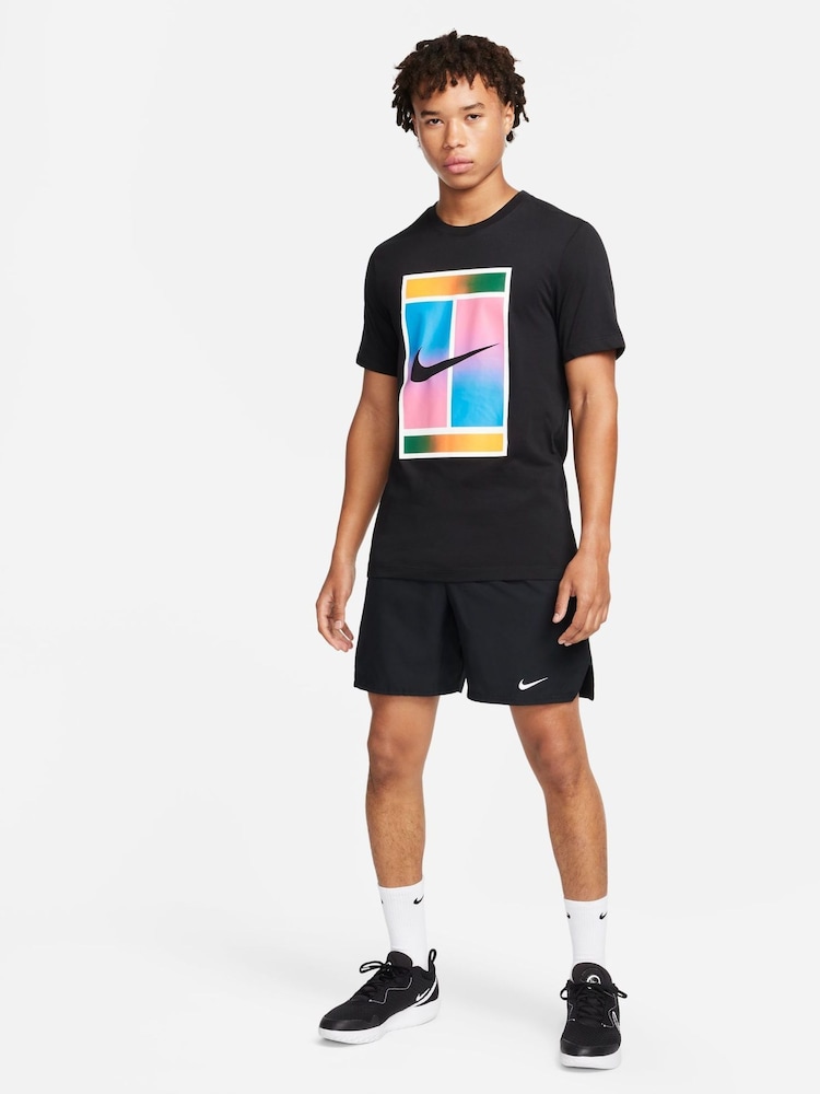 Nike Black 7 Inch Court Victory Dri-FIT 9 inch Tennis Shorts - Image 2 of 8