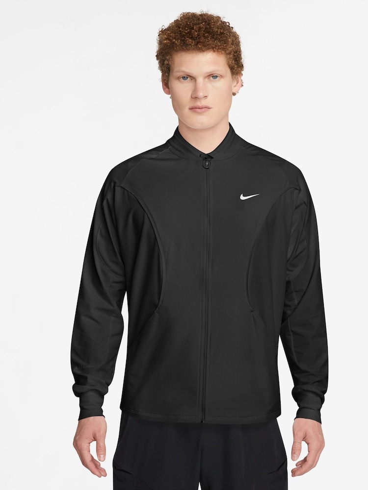 Nike Black Court Advantage Dri-FIT Tennis Jacket - Image 1 of 6 Nike Black Court Advantage Dri-FIT Tennis Jacket - Image 1 of 6