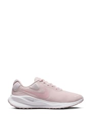 Nike Light Pink Revolution 7 Road Running Trainers - Image 1 of 11