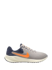 Nike Orange/Grey Revolution 7 Road Running Trainers - Image 1 of 13