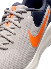Nike Orange/Grey Revolution 7 Road Running Trainers - Image 12 of 13