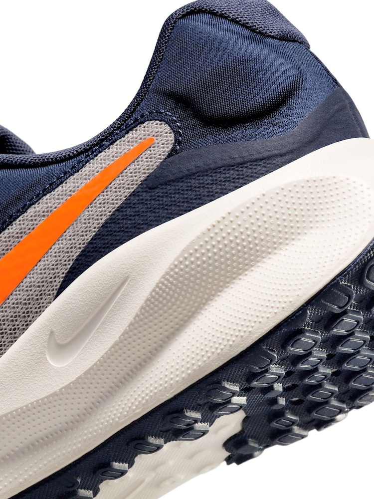Nike Orange/Grey Revolution 7 Road Running Trainers - Image 13 of 13