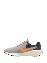 Nike Orange/Grey Revolution 7 Road Running Trainers - Image 4 of 13