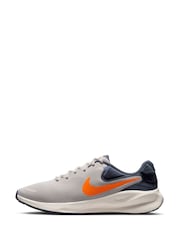 Nike Orange/Grey Revolution 7 Road Running Trainers - Image 6 of 13