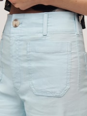 藍色 - Anthropologie Maeve The Colette Wide-Leg Trousers - 圖片 4/4