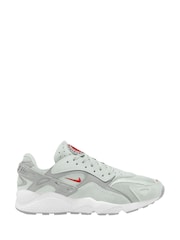 Nike White/Silver Air Huarache Runner Trainers - Image 1 of 4