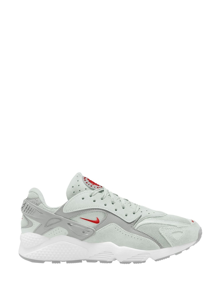 Nike White/Silver Air Huarache Runner Trainers - Image 1 of 4