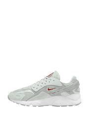 Nike White/Silver Air Huarache Runner Trainers - Image 2 of 4