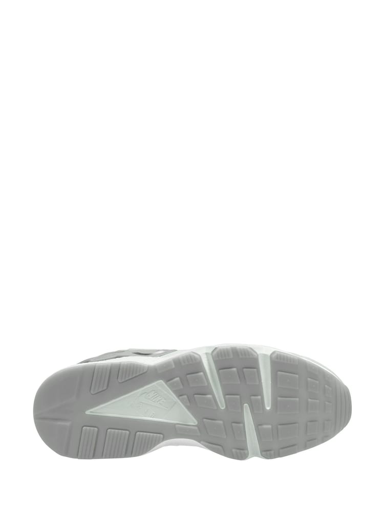 Nike White/Silver Air Huarache Runner Trainers - Image 4 of 4