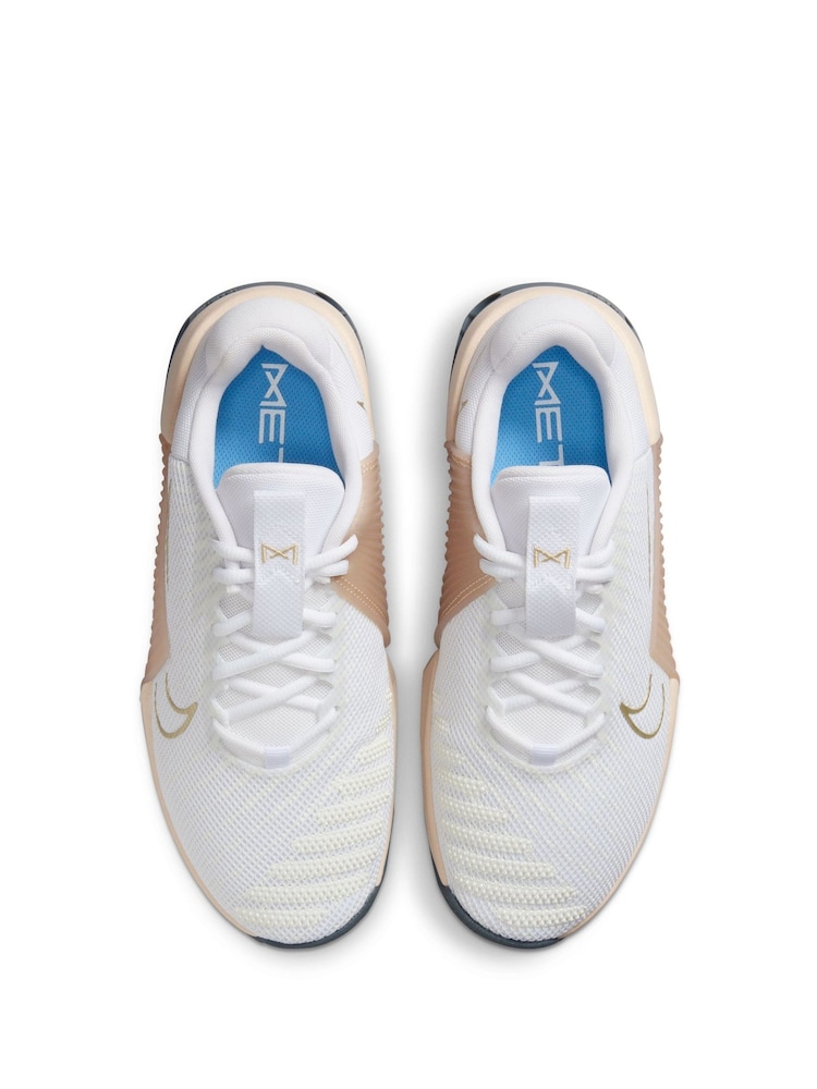 Nike White/Gold Metcon 9 EasyOn Training Trainers - Image 12 of 12