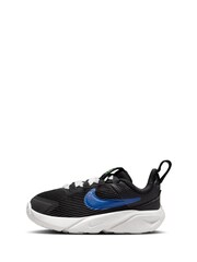 Nike Black/Blue Star Runner 4 Infant Trainers - Image 2 of 9
