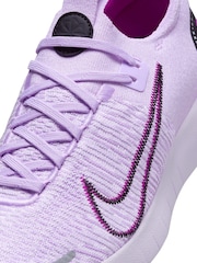 Nike Purple Free Run Flyknit Next Nature Road Running Trainers - Image 12 of 13