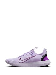 Nike Purple Free Run Flyknit Next Nature Road Running Trainers - Image 4 of 13