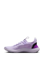Nike Purple Free Run Flyknit Next Nature Road Running Trainers - Image 6 of 13