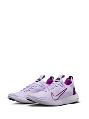 Nike Purple Free Run Flyknit Next Nature Road Running Trainers - Image 7 of 13