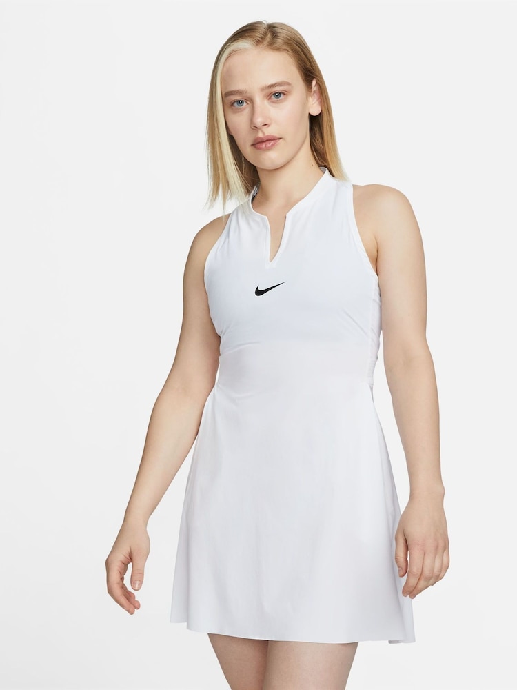 Nike White Dri-FIT Advantage Tennis Dress - Image 1 of 6