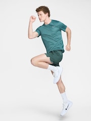 Nike Dark Green Dri-FIT Miler UV Running T-Shirt - Image 3 of 5