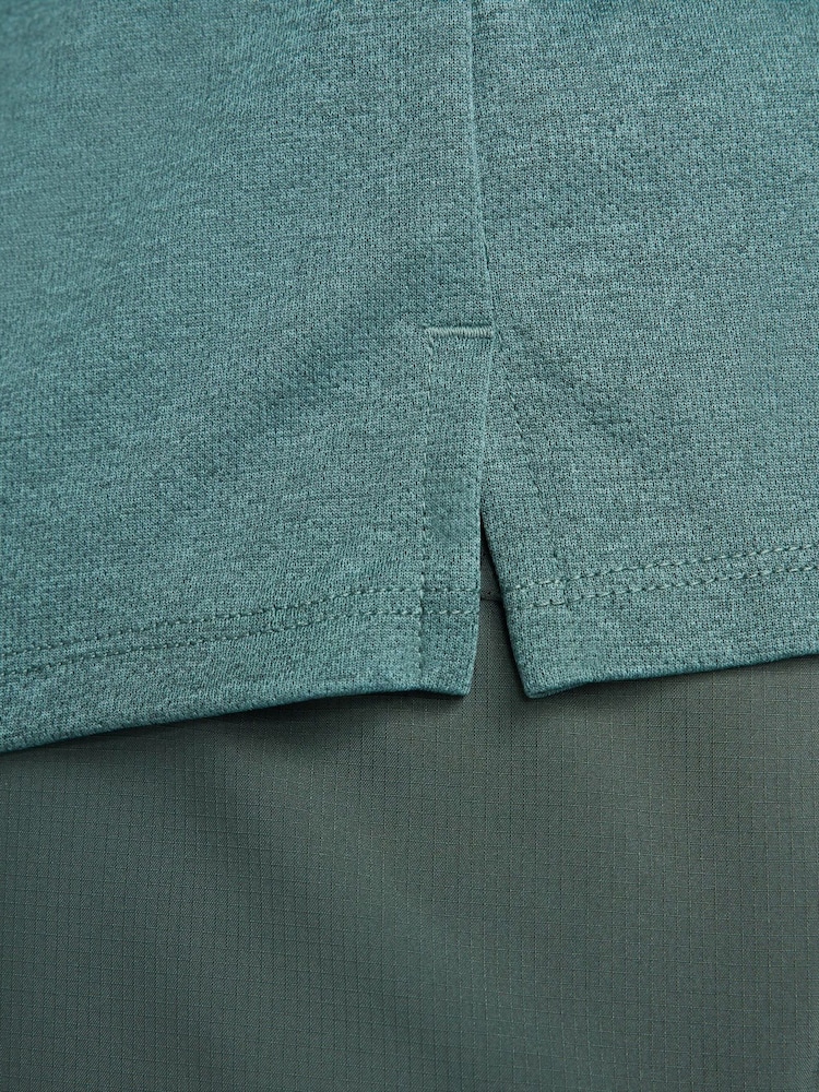 Nike Dark Green Dri-FIT Miler UV Running T-Shirt - Image 5 of 5