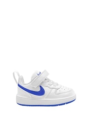 Белый/синий - низкие кроссовки для малышей Nike Court Borough Recraft - Image 1 of 8