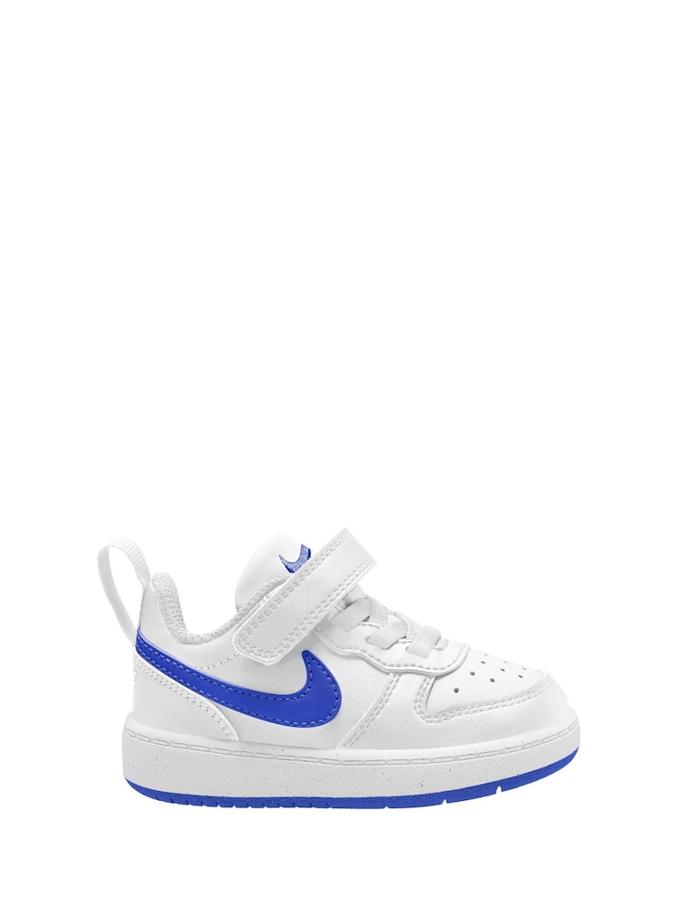 Белый/синий - низкие кроссовки для малышей Nike Court Borough Recraft - Image 1 of 8
