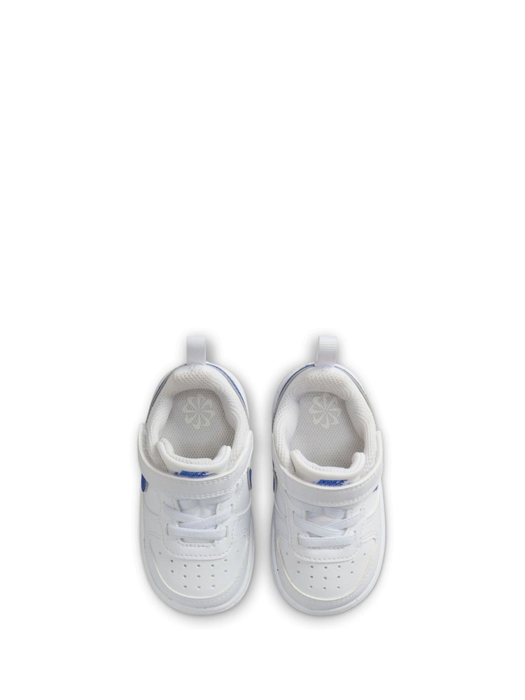 Nike White/Blue Infant Court Borough Low Recraft Trainers - Image 7 of 8