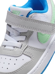 Белый/серый/черный - низкие кроссовки для малышей Nike Court Borough Recraft - Image 10 of 10