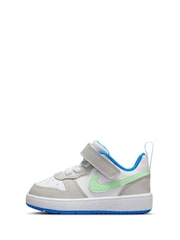 Белый/серый/черный - низкие кроссовки для малышей Nike Court Borough Recraft - Image 2 of 10