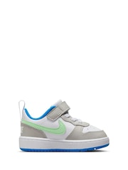 Белый/серый/черный - низкие кроссовки для малышей Nike Court Borough Recraft - Image 3 of 10