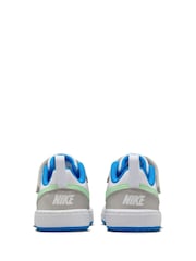 Белый/серый/черный - низкие кроссовки для малышей Nike Court Borough Recraft - Image 6 of 10