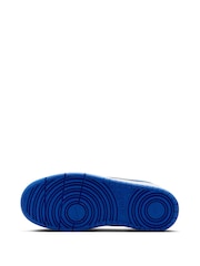 Nike White/Blue Youth Court Borough Low Recraft Trainers - Image 7 of 9