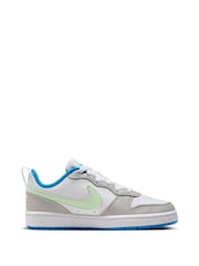 Nike White/Grey/Black Youth Court Borough Low Recraft Trainers - Image 2 of 5