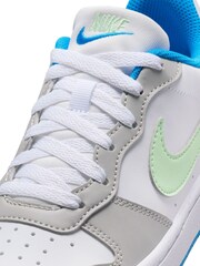 Nike White/Grey/Black Youth Court Borough Low Recraft Trainers - Image 5 of 5