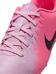 Nike Pink/Black Kids Tiempo Legend 10 Club Multi Ground Football Boots - Image 10 of 12