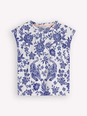 Boden Blue Louisa Slub T-Shirt - Image 1 of 1