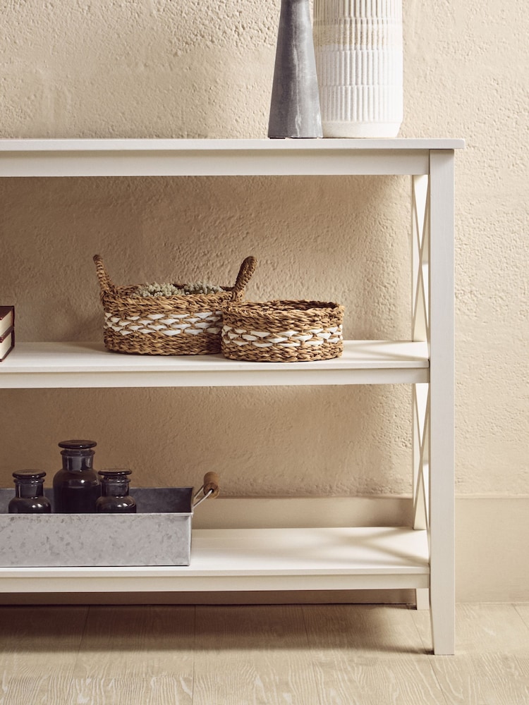 Interiors by Premier White Heritage Three Shelf Large Bookcase - Image 2 of 4