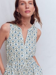 Boden Cream Delphine Midi Jersey Dress - Image 5 of 7