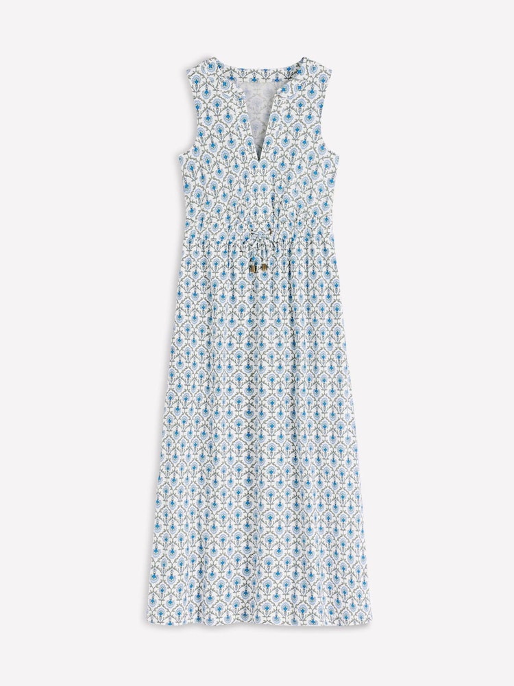 Boden Cream Delphine Midi Jersey Dress - Image 7 of 7