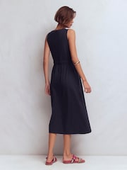 Boden Blue Delphine Midi Jersey Dress - Image 2 of 2